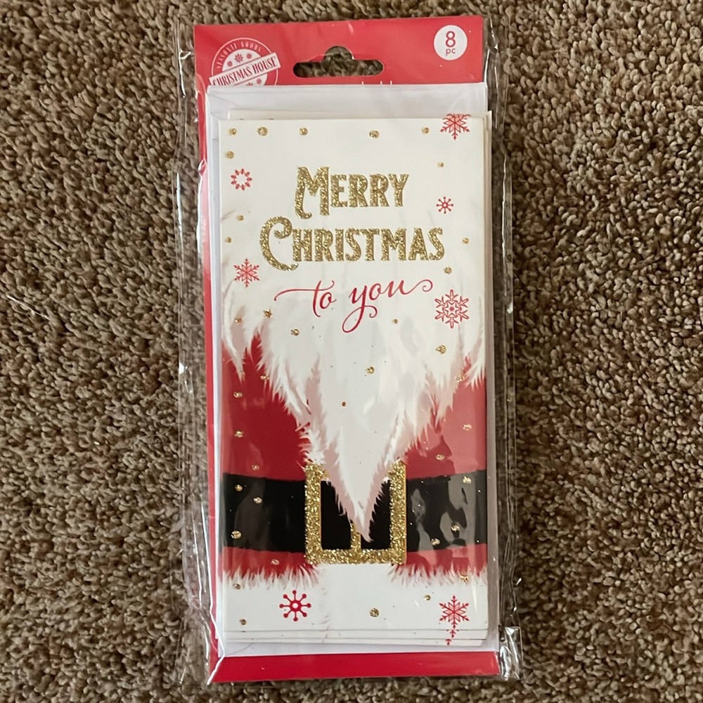 8 Christmas House money holders